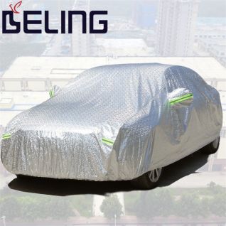 waterproof car sedan cover all weather for automobiles outdoor full cover rain sun uv protection with zipper cotton