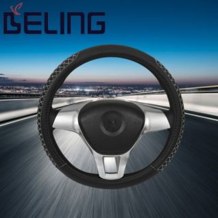 simple white stitching for cars truck steering wheel covers