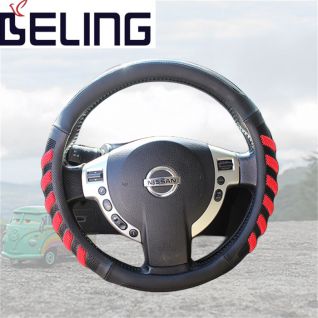 carbon fiber steering cover leather car steering wheel cover