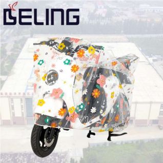 floral pattern small fresh car cloth cover practical motorcycle cover